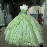 Ball Gown Sweet 16 Dress Princess Quinceanera Dresses Lace Appliques Sweet 15 Party Semi Formal Prom Ball Gowns